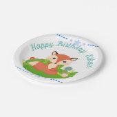 Niedlich Little Fox Pappteller (Schrägansicht)