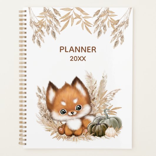 Niedlich Little Fox Planner Planer (Vorderseite)