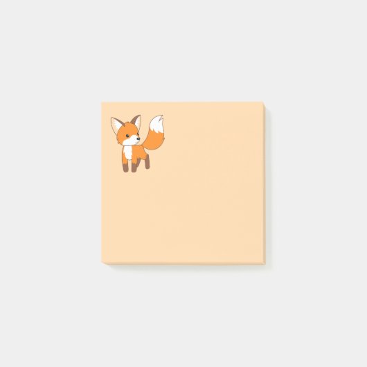 Niedlich Little Fox Post-it Klebezettel (Vorderseite)