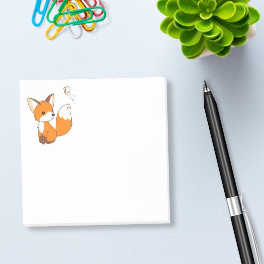 Niedlich Little Fox Post-it Klebezettel