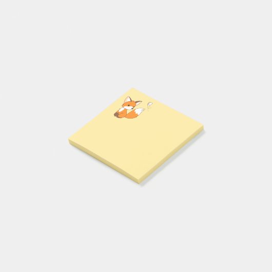 Niedlich Little Fox Post-it Klebezettel (angewinkelt)