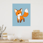 Niedlich Little Fox Poster (Küche)