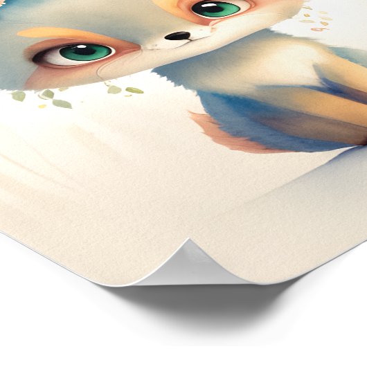 Niedlich Little Fox Poster (Ecke)