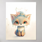Niedlich Little Fox Poster (Vorne)