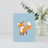 Niedlich Little Fox Postkarte (Stehend Vorderseite)