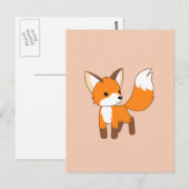 Niedlich Little Fox Postkarte (Vorne/Hinten)