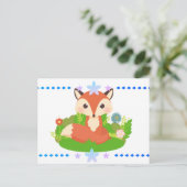 Niedlich Little Fox Postkarte (Stehend Vorderseite)