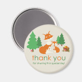 Niedlich Little Fox und Mama Danke Magnet (Vorderseite/Rückseite)