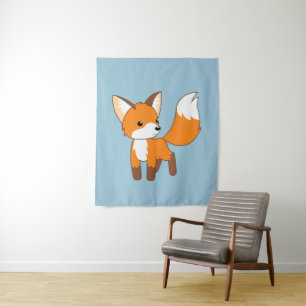 Niedlich Little Fox Wandteppich
