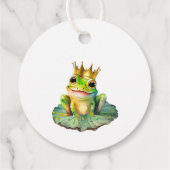 Niedlich Little Frog Minimal Baby Dusche Danke Geschenkanhänger (Rückseite)