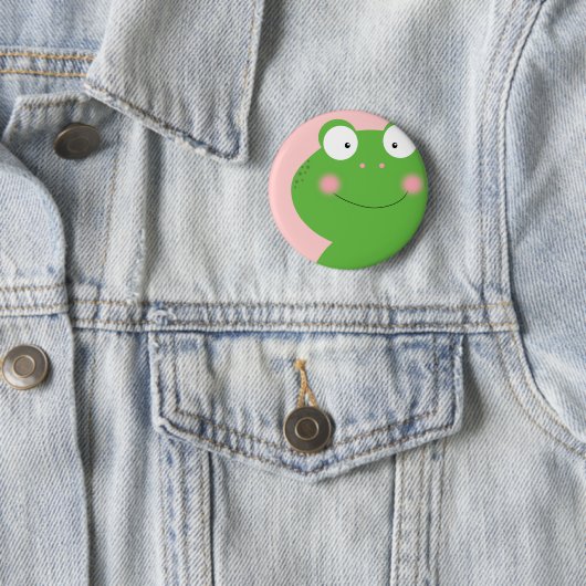 Niedlich Little Froggy Button (Beispiel)