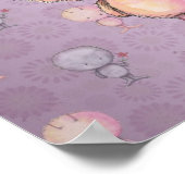 Niedlich Little Furry Monster Poster (Ecke)