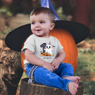 Niedlich Little Ghost 1. Geburtstags Halloween Baby T-shirt