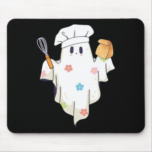 Niedlich Little Ghost Koch Funny Lunch Teateria Mousepad