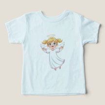 Niedlich Little Girl Angel Christlich Faith Toddle