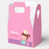 Niedlich Little Girl Backen Koch Geburtstagsparty Geschenkschachtel (Geöffnet)
