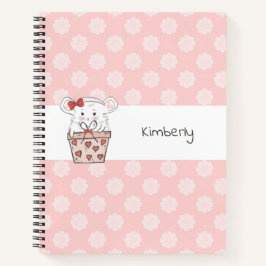 Niedlich Little Girl Hamster Notizblock