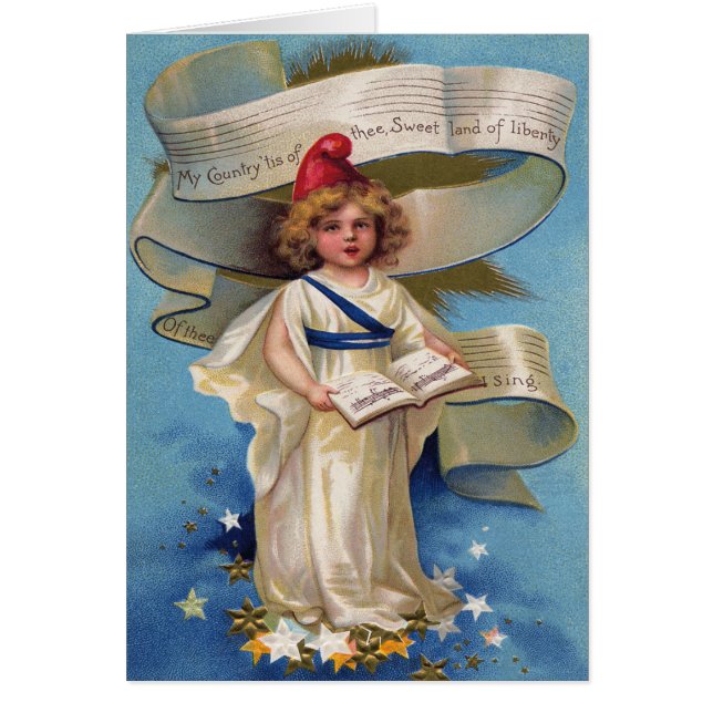 Niedlich Little Girl Lady Liberty (Vorne)