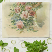 Niedlich Little Girl Pink Roses Handtuch (Gefaltet)