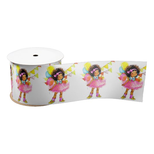 Niedlich Little Girl Ribbon Satinband (Spule)