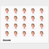 Niedlich Little Girl Stickers (Blatt)
