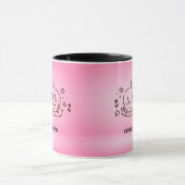 Niedlich Little Girl Tasse Rosa Personalisiert (Zentrum)