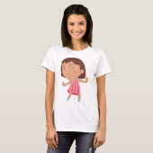 Niedlich Little Girl Womens T - Shirt (Vorne ganz)