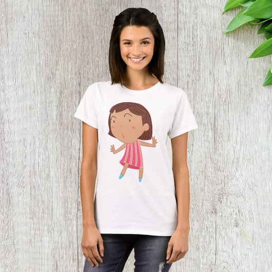 Niedlich Little Girl Womens T - Shirt