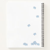 Niedlich Little Hamster Floral Girl Notebook Notizblock (Rückseite)