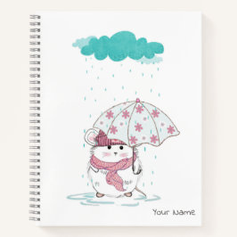 Niedlich Little Hamster Individuelle Name White Notizblock