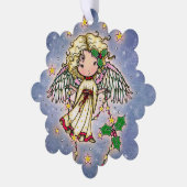 Niedlich Little Holly Angel Ornament Karte (Linke Ecke)