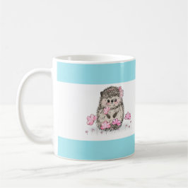 Niedlich Little Igel Blue White Kaffeetasse