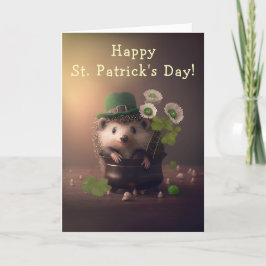 Niedlich Little Igel St. Patrick's Day Feiertagskarte