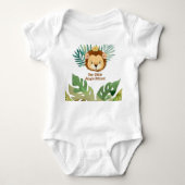 Niedlich Little Jungle Lion Birthday Baby Strampler (Vorderseite)