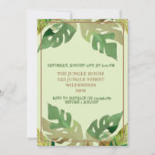 Niedlich Little Jungle Lion Birthday Einladung (Rückseite)