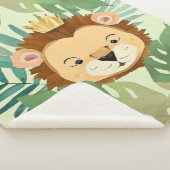 Niedlich Little Jungle Lion Birthday Sherpadecke (3/4)