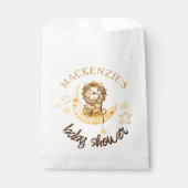 Niedlich Little King Safari Lion Moon Baby Shower Geschenktütchen (Vorderseite)