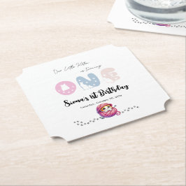 Niedlich Little Kitten 1. Geburtstag Party Untersetzer