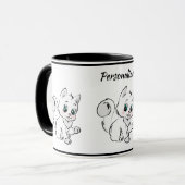 Niedlich Little Kitten Baby Cat Kaffee Tasse (Vorderseite Links)