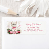 Niedlich Little Kitten Pink Weihnachten (Insitu)