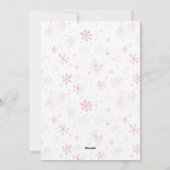 Niedlich Little Kitten Pink Weihnachtskarte Feiertagskarte (Rückseite)