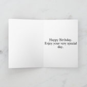 Niedlich Little Kitty Cat Happy Birthday Karte (Innenseite)