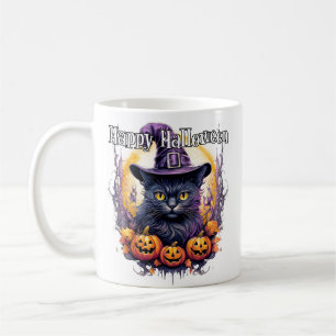 Niedlich Little Kitty Cat Hexe Kaffeetasse