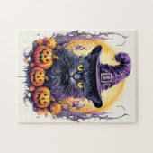 Niedlich Little Kitty Cat Hexe Puzzle (Horizontal)