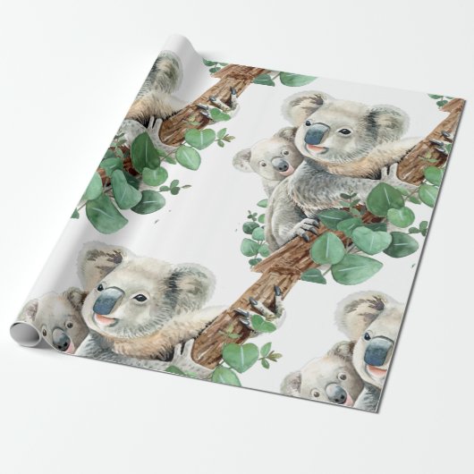 Niedlich Little Koala Bear Australian Animal Art C Geschenkpapier (Ungerollt)