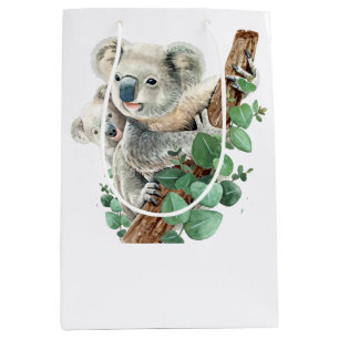 Niedlich Little Koala Bear Australische Tierkunst Mittlere Geschenktüte
