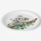 Niedlich Little Koala Bear Australische Tierkunst Pappteller
