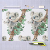 Niedlich Little Koala Bear Australische Tierkunst Seidenpapier (Handwerk)
