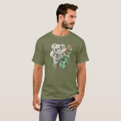 Niedlich Little Koala Bear Australische Tierkunst T-Shirt (Vorne ganz)
