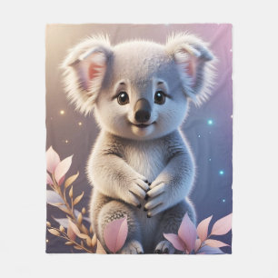 Niedlich Little Koala Fantasy Dreamy Gradient Fleecedecke